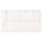 vidaXL Cabecero de cama de pared madera maciza pino blanco 108x3x60 cm