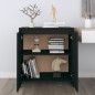 vidaXL Aparador de madera contrachapada negro 70x41x75 cm vidaXL Aparador de madera contrachapada negro 70x41x75 cm