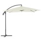 vidaXL Sombrilla voladiza con poste de acero 250x250 cm arena vidaXL Sombrilla voladiza con poste de acero 250x250 cm arena