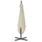vidaXL Sombrilla voladiza con poste de acero 250x250 cm arena vidaXL Sombrilla voladiza con poste de acero 250x250 cm arena
