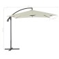 vidaXL Sombrilla voladiza con poste de acero 250x250 cm arena vidaXL Sombrilla voladiza con poste de acero 250x250 cm arena