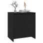 vidaXL Aparador de madera contrachapada negro 70x41x75 cm vidaXL Aparador de madera contrachapada negro 70x41x75 cm