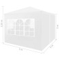 vidaXL Carpa para celebraciones blanco 3x3 m vidaXL Carpa para celebraciones blanco 3x3 m