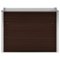 vidaXL Arriate de acero galvanizado marrón 100x40x77 cm vidaXL Arriate de acero galvanizado marrón 100x40x77 cm
