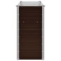 vidaXL Arriate de acero galvanizado marrón 100x40x77 cm vidaXL Arriate de acero galvanizado marrón 100x40x77 cm