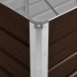 vidaXL Arriate de acero galvanizado marrón 100x40x77 cm vidaXL Arriate de acero galvanizado marrón 100x40x77 cm