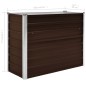 vidaXL Arriate de acero galvanizado marrón 100x40x77 cm vidaXL Arriate de acero galvanizado marrón 100x40x77 cm