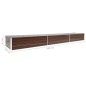 vidaXL Arriate de jardín de acero galvanizado marrón 480x80x45 cm