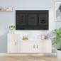 vidaXL Set de muebles de TV 2 pzas madera contrachapada blanco brillo vidaXL Set de muebles de TV 2 pzas madera contrachapada blanco brillo