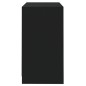 vidaXL Aparador de madera contrachapada negro 70x41x75 cm vidaXL Aparador de madera contrachapada negro 70x41x75 cm