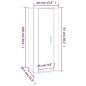 vidaXL Set de muebles de TV 5 pzas madera contrachapada blanco brillo