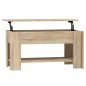 vidaXL Mesa de centro madera contrachapada roble Sonoma 101x49x52 cm