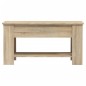 vidaXL Mesa de centro madera contrachapada roble Sonoma 101x49x52 cm