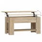 vidaXL Mesa de centro madera contrachapada roble Sonoma 101x49x52 cm