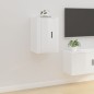 vidaXL Mueble para TV de pared blanco brillante 40x34,5x60 cm vidaXL Mueble para TV de pared blanco brillante 40x34,5x60 cm