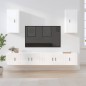 vidaXL Set de muebles de TV 6 pzas madera contrachapada blanco brillo vidaXL Set de muebles de TV 6 pzas madera contrachapada blanco brillo
