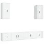 vidaXL Set de muebles de TV 6 pzas madera contrachapada blanco brillo vidaXL Set de muebles de TV 6 pzas madera contrachapada blanco brillo