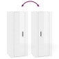 vidaXL Set de muebles de TV 8 pzas madera contrachapada blanco brillo