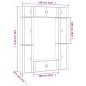 vidaXL Set de muebles de TV 8 pzas madera contrachapada blanco brillo