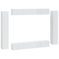 vidaXL Set de muebles de TV 8 pzas madera contrachapada blanco brillo vidaXL Set de muebles de TV 8 pzas madera contrachapada blanco brillo