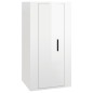 vidaXL Set de muebles de TV 6 pzas madera contrachapada blanco brillo