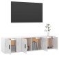 vidaXL Set de muebles de TV 3 pzas madera contrachapada blanco brillo vidaXL Set de muebles de TV 3 pzas madera contrachapada blanco brillo