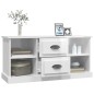 vidaXL Mueble de TV madera contrachapada blanco brillo 99,5x35,5x48 cm vidaXL Mueble de TV madera contrachapada blanco brillo 99,5x35,5x48 cm