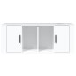 vidaXL Mueble de TV madera contrachapada blanco brillo 100x35x40 cm vidaXL Mueble de TV madera contrachapada blanco brillo 100x35x40 cm