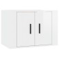 vidaXL Set de muebles de TV 3 pzas madera contrachapada blanco brillo vidaXL Set de muebles de TV 3 pzas madera contrachapada blanco brillo