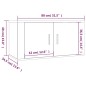 vidaXL Set de muebles de TV 3 pzas madera contrachapada blanco brillo
