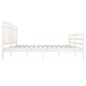 vidaXL Estructura de cama de madera maciza blanca 140x200 cm vidaXL Estructura de cama de madera maciza blanca 140x200 cm