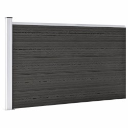 vidaXL Valla de jardín de WPC gris 175x105 cm
