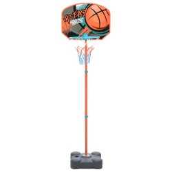 vidaXL Juego de canasta de baloncesto portátil ajustable 109-141 cm