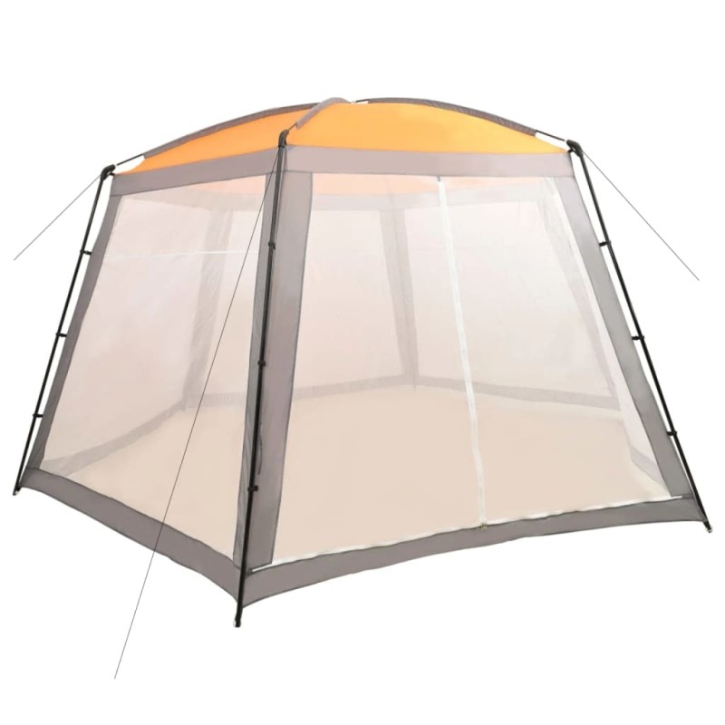 vidaXL Carpa para piscina de tela gris 590x520x250 cm