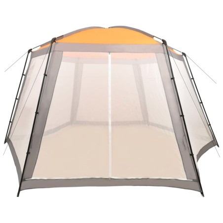 vidaXL Carpa para piscina de tela gris 590x520x250 cm