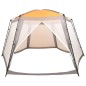 vidaXL Carpa para piscina de tela gris 590x520x250 cm