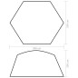 vidaXL Carpa para piscina de tela gris 590x520x250 cm