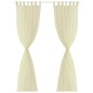 2 Cortinas color crema transparentes 140 x 225 cm 2 Cortinas color crema transparentes 140 x 225 cm