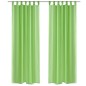 2 Cortinas verdes transparentes 140 x 175 cm