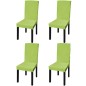 vidaXL Funda para silla elástica recta 4 unidades verde vidaXL Funda para silla elástica recta 4 unidades verde