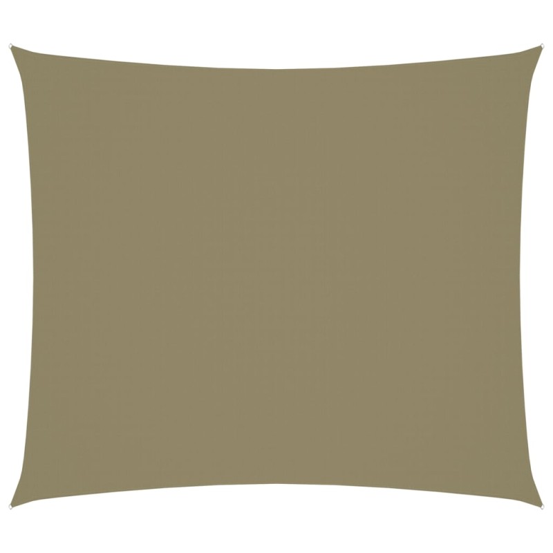 vidaXL Toldo de vela rectangular tela Oxford beige 2,5x3 m vidaXL Toldo de vela rectangular tela Oxford beige 2,5x3 m