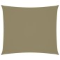 vidaXL Toldo de vela rectangular tela Oxford beige 2,5x3 m vidaXL Toldo de vela rectangular tela Oxford beige 2,5x3 m