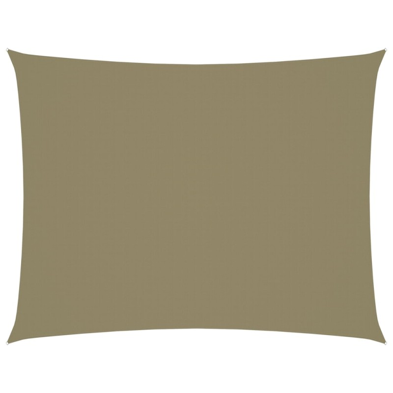 vidaXL Toldo de vela rectangular tela Oxford beige 5x7 m vidaXL Toldo de vela rectangular tela Oxford beige 5x7 m