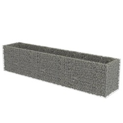 vidaXL Arriate de gaviones de acero 450x90x100 cm