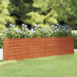 vidaXL Arriate oxidado de acero corten 320x40x45 cm