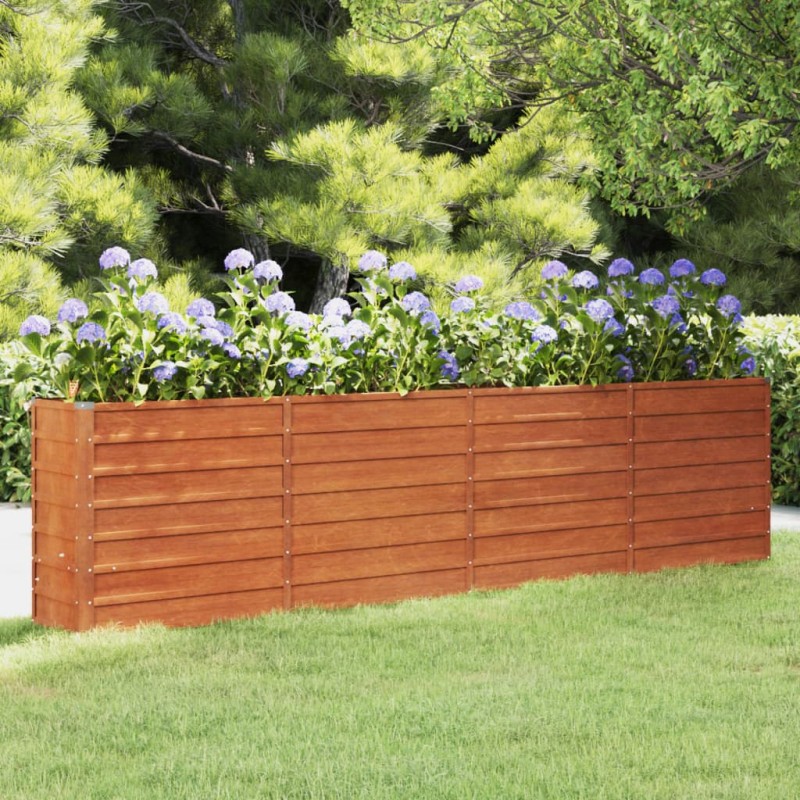 vidaXL Arriate oxidado de acero corten 320x40x45 cm vidaXL Arriate oxidado de acero corten 320x40x45 cm