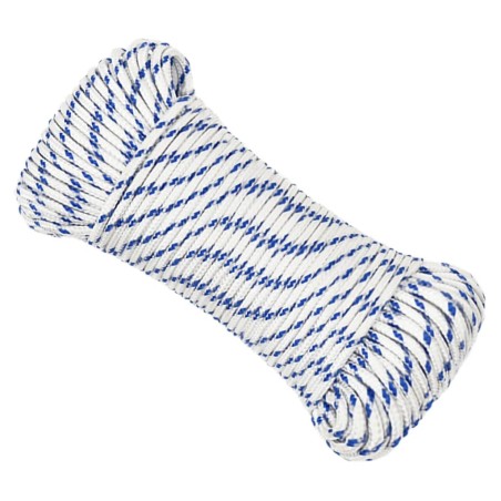 vidaXL Cuerda de barco polipropileno blanco 4 mm 500 m