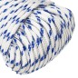 vidaXL Cuerda de barco polipropileno blanco 4 mm 500 m vidaXL Cuerda de barco polipropileno blanco 4 mm 500 m