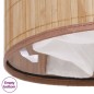 vidaXL Cesto de la ropa de bambú redondo color natural vidaXL Cesto de la ropa de bambú redondo color natural