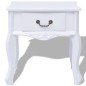 vidaXL Mesita de noche MDF blanca vidaXL Mesita de noche MDF blanca
